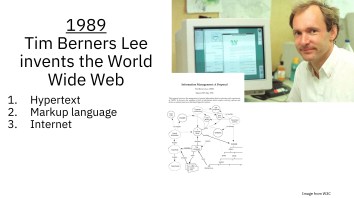 Tim Berners Lee and the World Wide Web